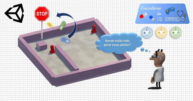 Aprendendo a programar jogos em Unity: limitando o espaço das pílulas no labirinto